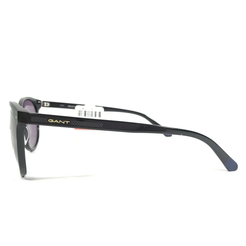 Gant Sunglasses GA7092 01A Black Round Frames with Purple Lenses 55-18-145